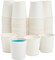 100 Pack 4 Oz Mini Disposable Paper Cups for Espresso, Mouthwash, Tea, Coffee - Plain White - Disposable Coffee Cups with Lids